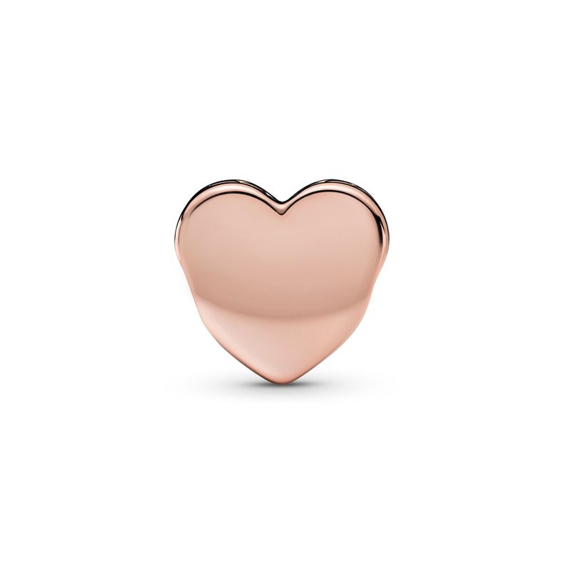 Charm Corazón para Grabar en Rose -0