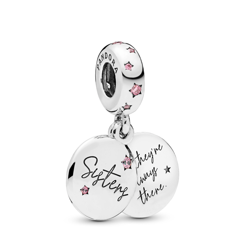 Gift Set Pulsera con Dije Corazon Mom y Clip Rosado-1