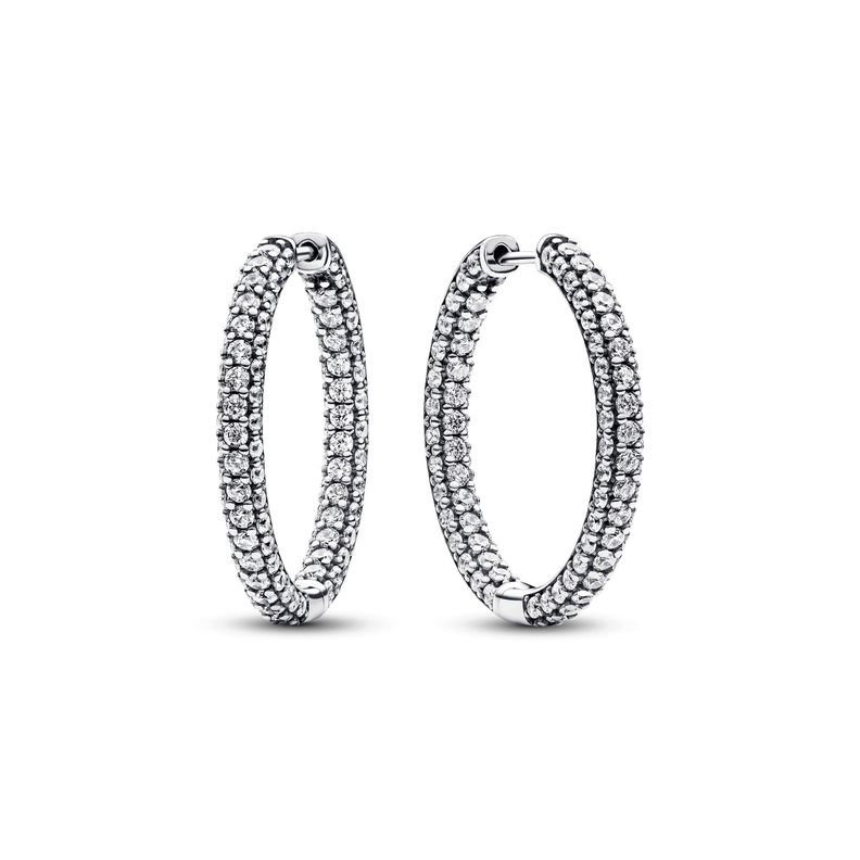 Aretes de Aro Fila de Pavé de Pandora Timeless-0