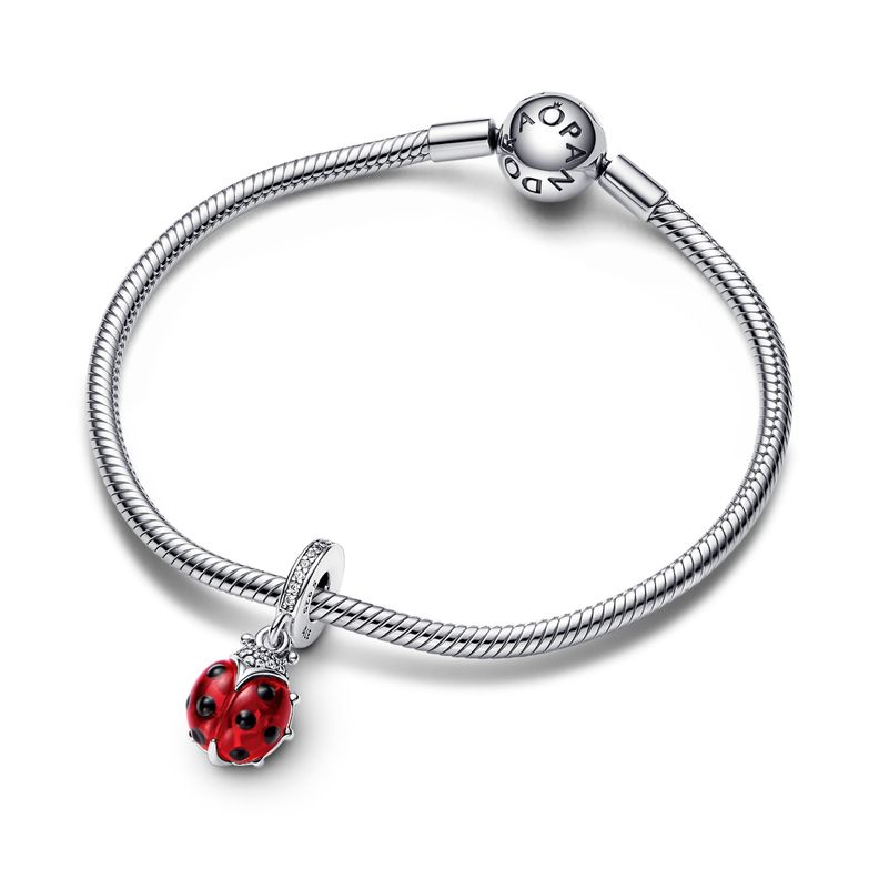 Charm colgante Mariquita roja-1