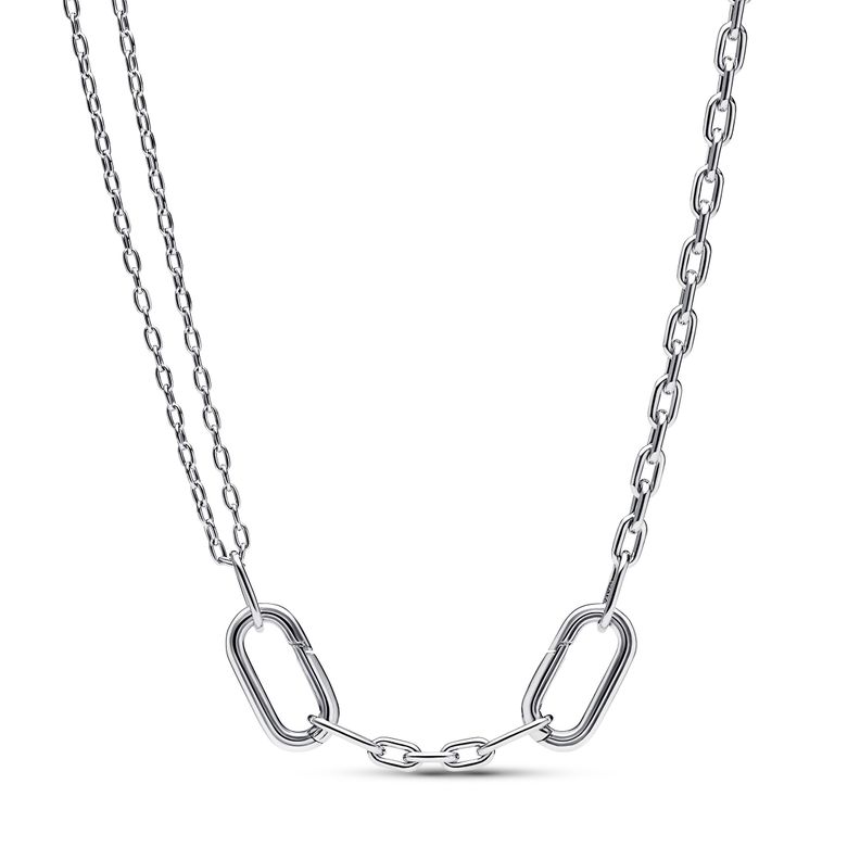 Collar con Pendiente Racimo Herbario Reluciente en Plata-0