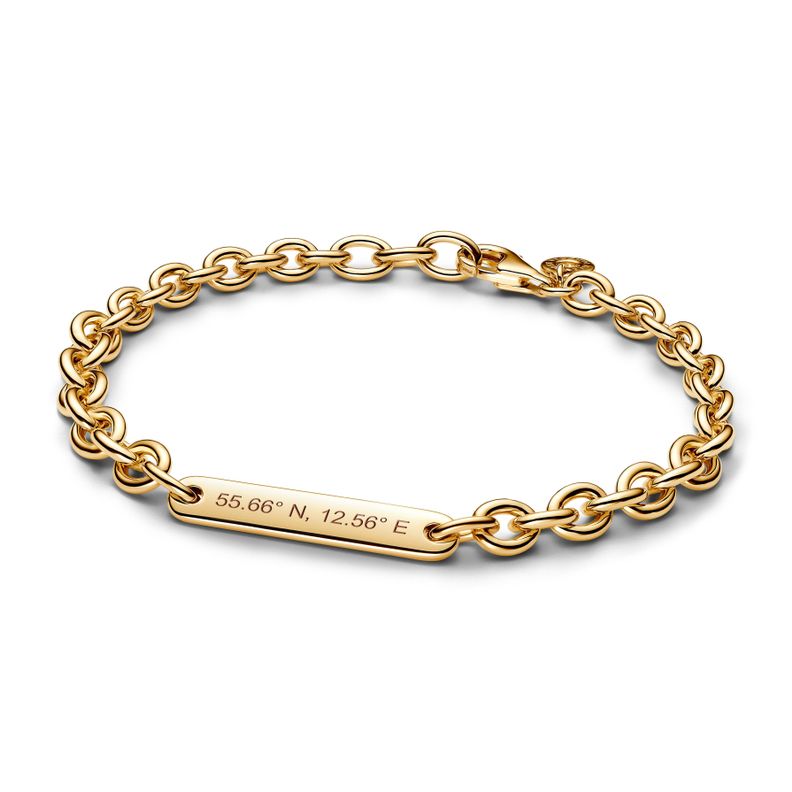 Brazalete de Eslabones Barra Grabable-2