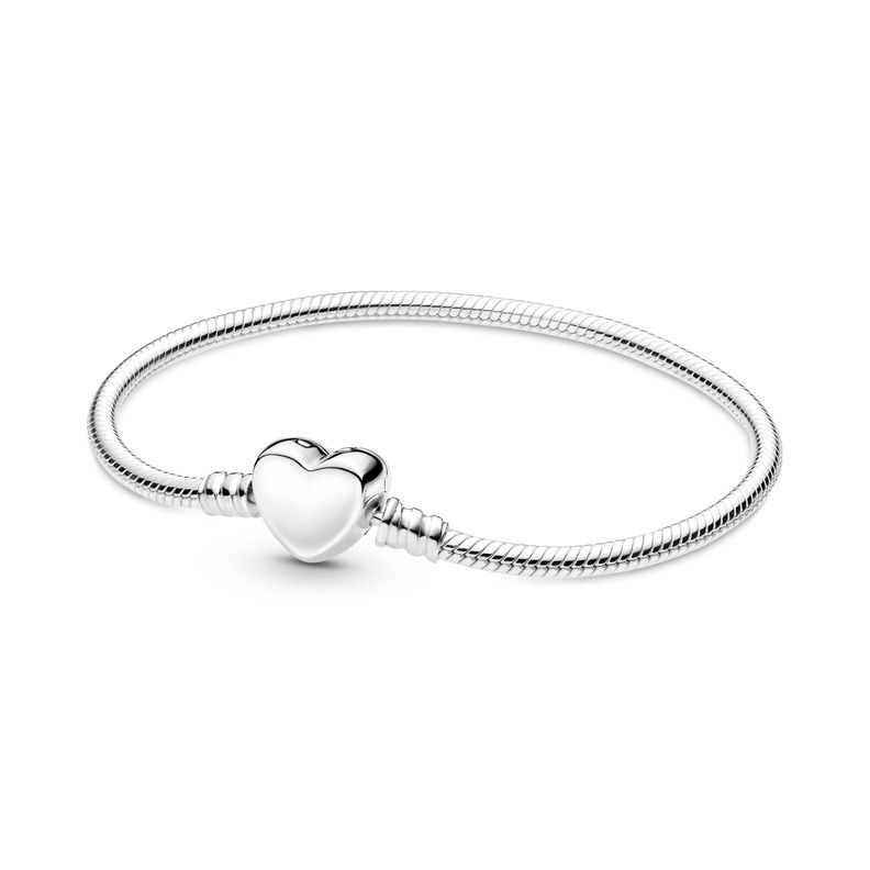 Brazalete en Plata Pandora Moments con Cierre de Corazón-0