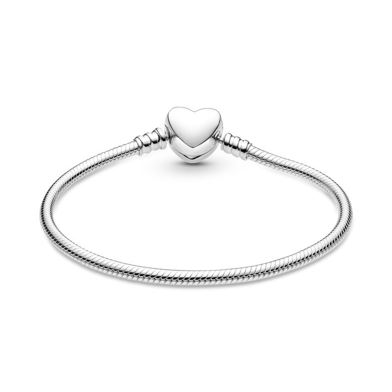 Brazalete en Plata Pandora Moments con Cierre de Corazón-1
