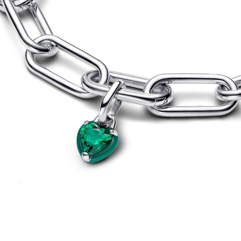 Mini dije Colgante en Plata PandoraME Chakra Corazon Verde-1