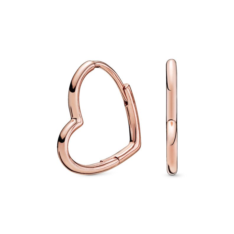 Aretes de Aro en PANDORA Rose Corazones Asimetricos -1