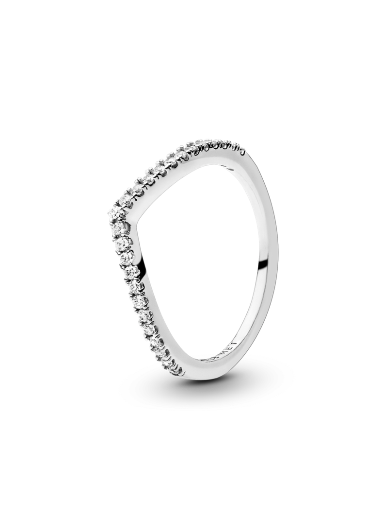 Anillo en Plata Deseo Resplandeciente Circonia Cúbica Clara-1