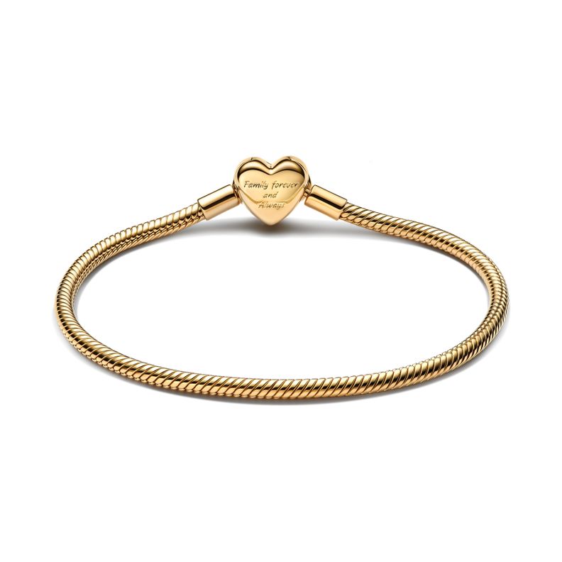 Brazalete Cadena Serpiente Cierre de Corazón Infinito -1