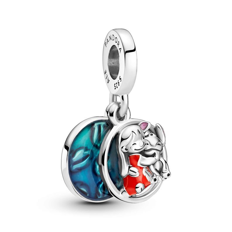 Charm Plata Disney Lilo y Stitch Familia -0