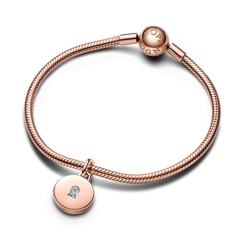 Charm Colgante Rose Medalla Grabable Se Abre-1