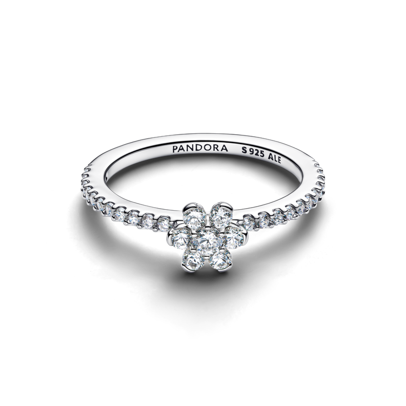 Anillo Flor Deslumbrante en Plata 50