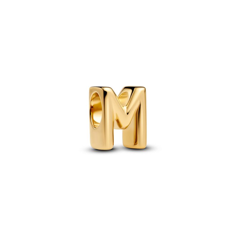 Charm Alfabeto Letra M Dorado