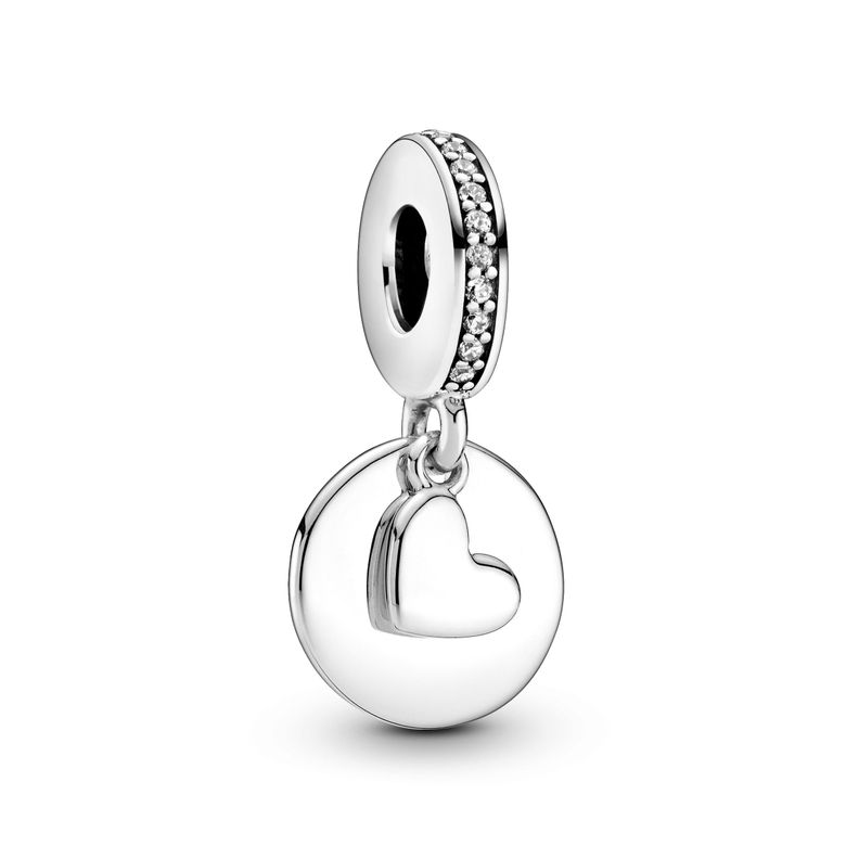 Charm Colgante Disco de Corazón-0