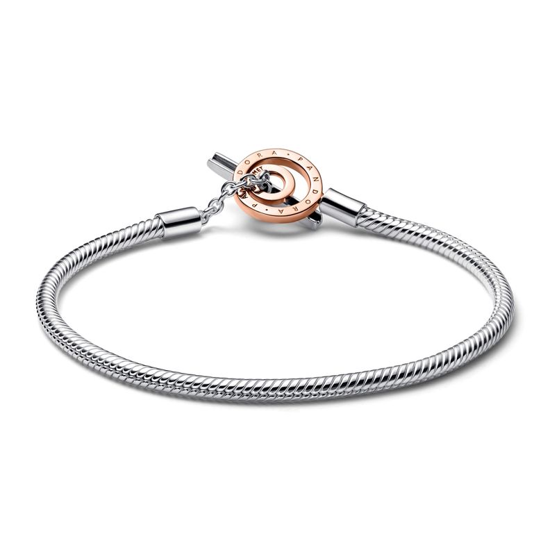 Brazalete Cadena Serpiente de Dos Tonos Barra-T Signature-1