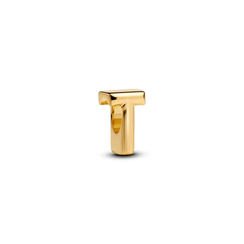 Charm Alfabeto Letra T Dorado
