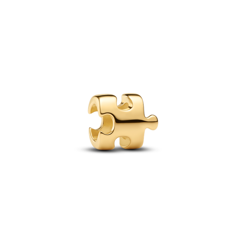 Mini Charm Pieza de Rompecabezas Dorado