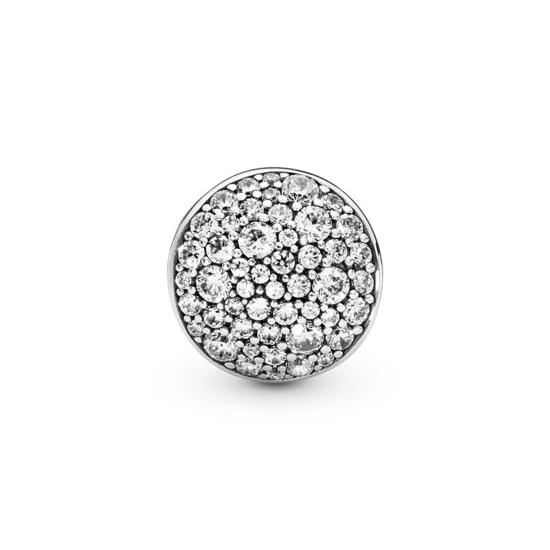 Charm en Plata Esfera Pavé Circonia Cúbica Clara-0