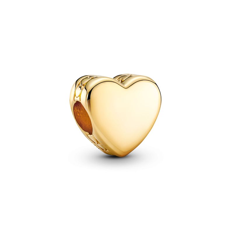 Charm Corazón para Grabar en Recubrimiento Oro14K-0