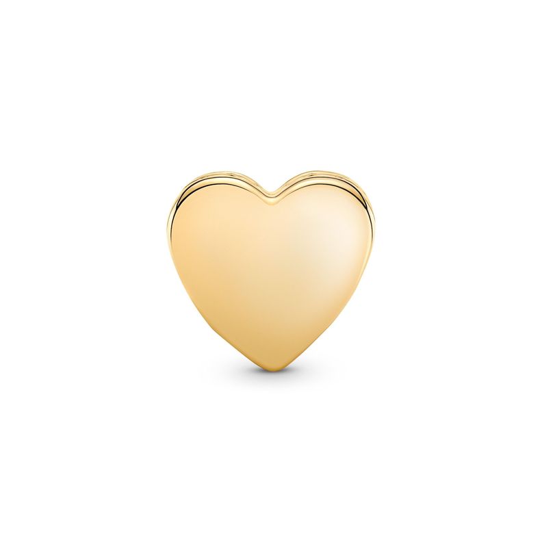 Charm Corazón para Grabar en Recubrimiento Oro14K-1