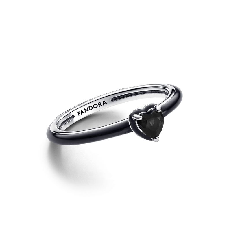 Anillo Pandora ME Corazón Chakra Negro-1