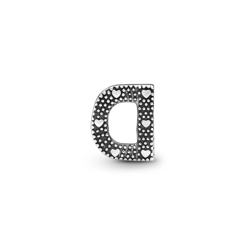 Charm en Plata Letra D -1