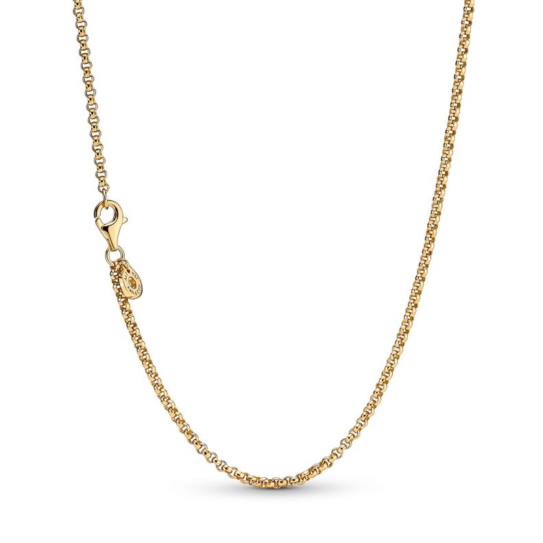 Collar de Cadena Rolo en Oro 14K Dorado 60