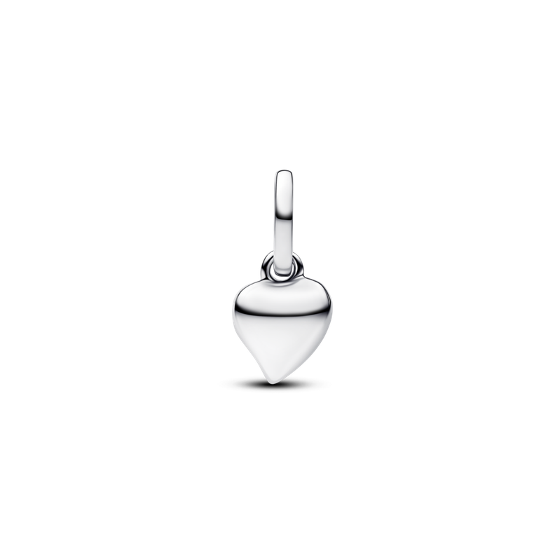 Mini Charm Colgante Corazon Plata