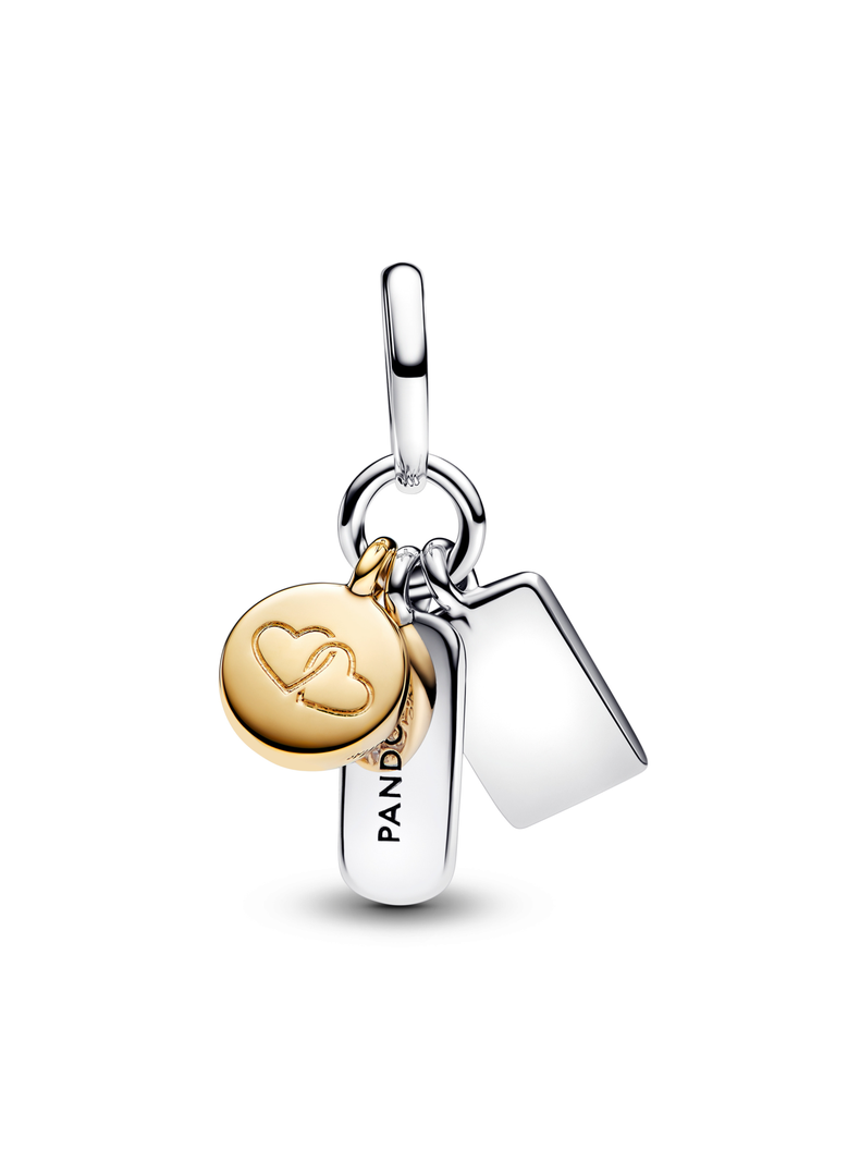 Charm Colgante Triple Amistad-1