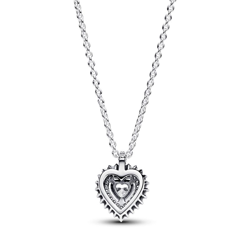 Collar Corazón Halo Brillante-1