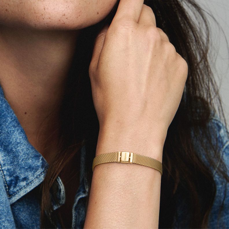 Brazalete Reflexions con Recubrimiento en Oro 14K-1
