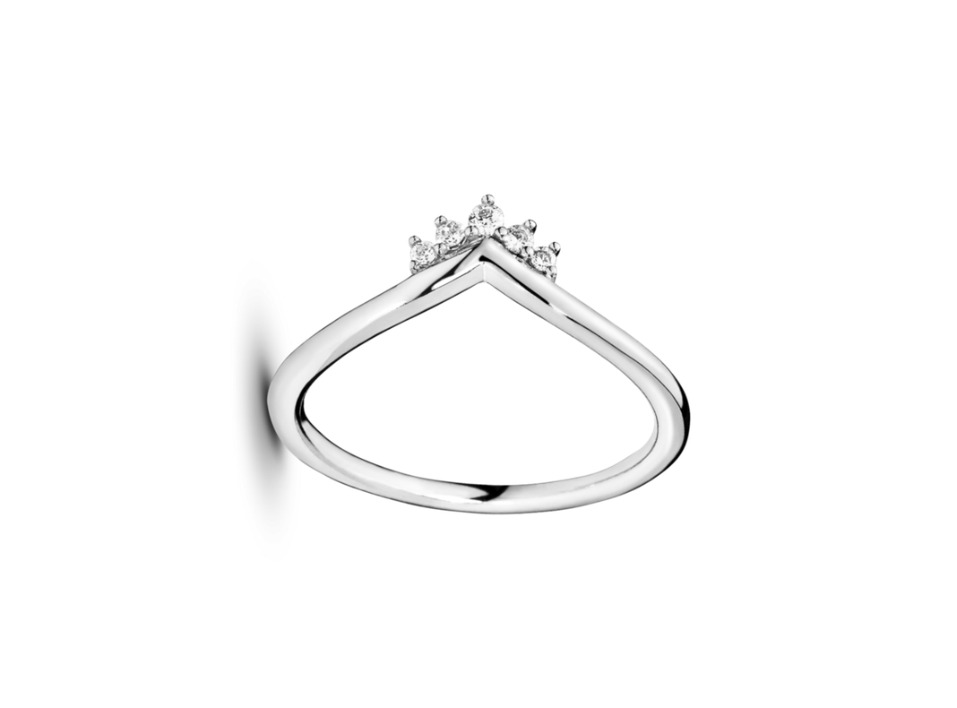 Anillo en Plata Espoleta Tiara Circonia Cúbica Clara-0