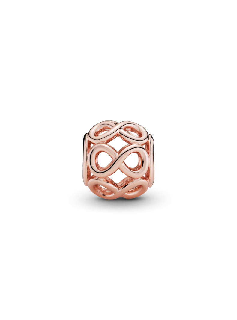 Charm Infinito Calado Recubrimiento en Oro Rosa de 14K-0