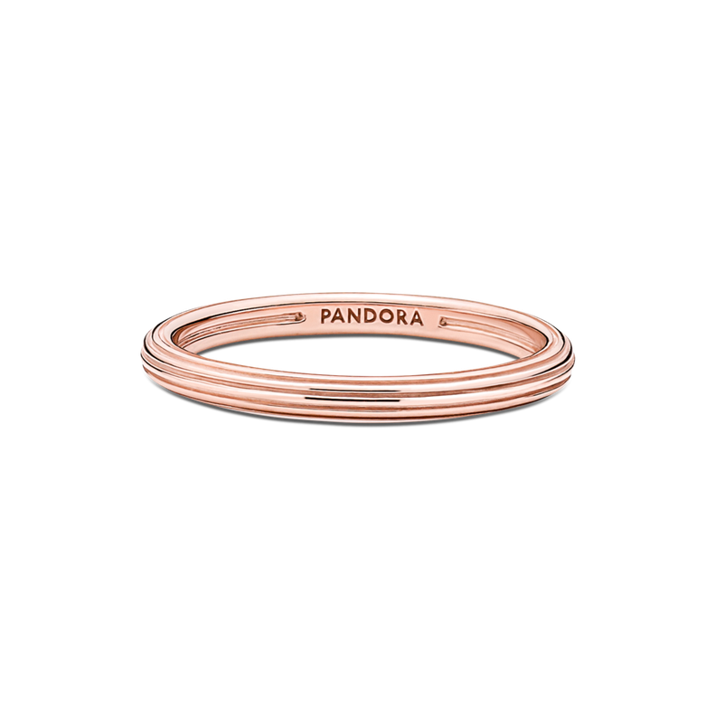 Anillo Recubrimiento en Oro Rosa 14K Pandora Me-0