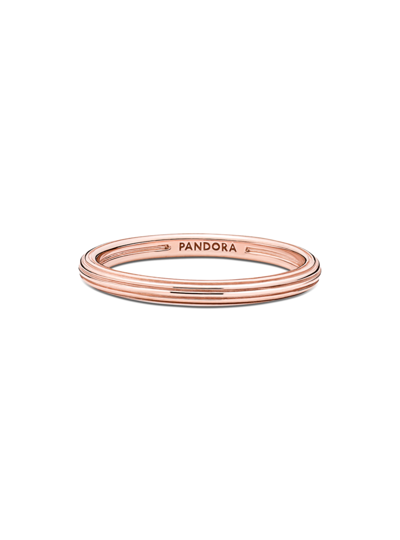 Anillo Recubrimiento en Oro Rosa 14K Pandora Me-1