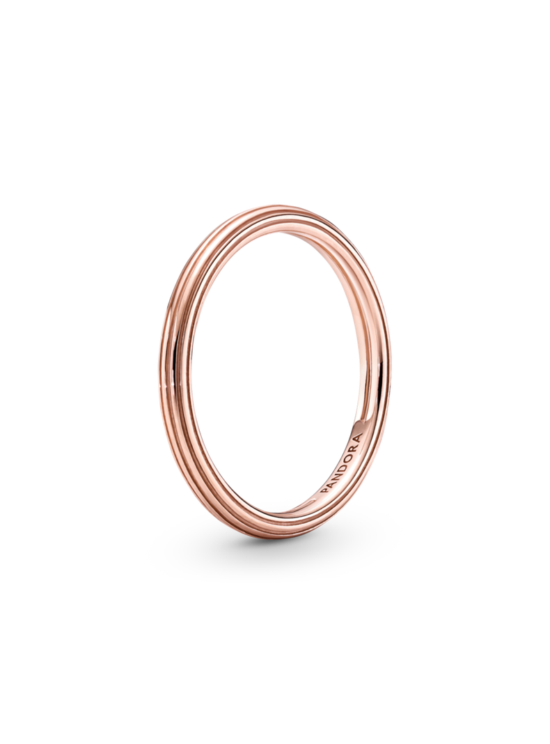 Anillo Recubrimiento en Oro Rosa 14K Pandora Me-2