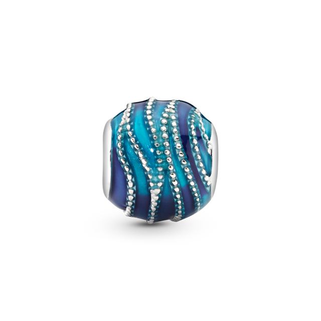 Charm en Plata Espirales Azules Esmaltes Diversos-0
