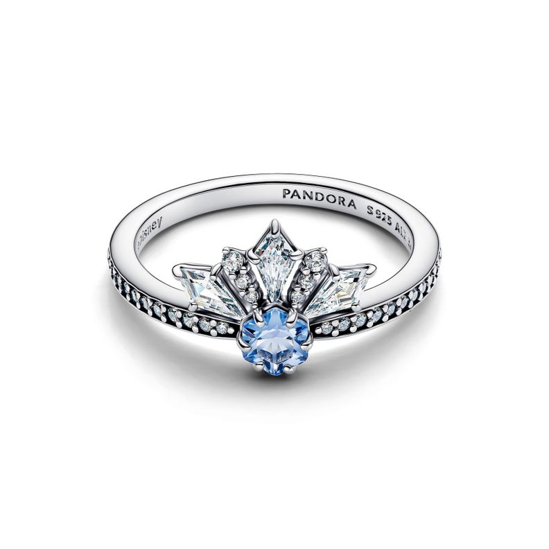 Anillo Tiara de la Reina Elsa de Frozen de Disney Plata 50