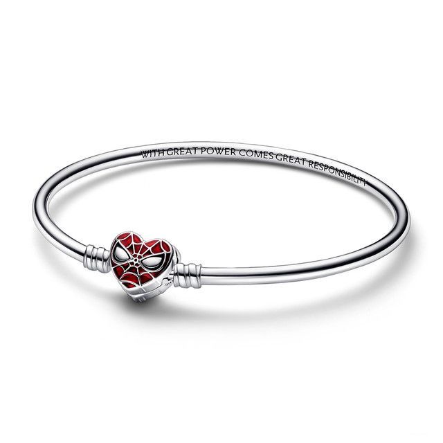 Brazalete Moments Cadena Serpiente Broche Corazon-0