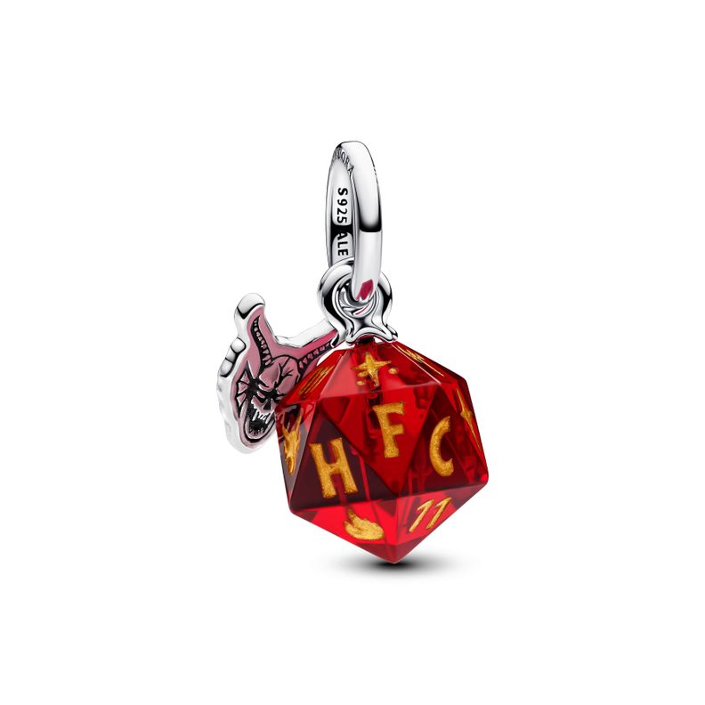 Charm Colgante Dado Club del Fuego Infernal de Stranger Things-2