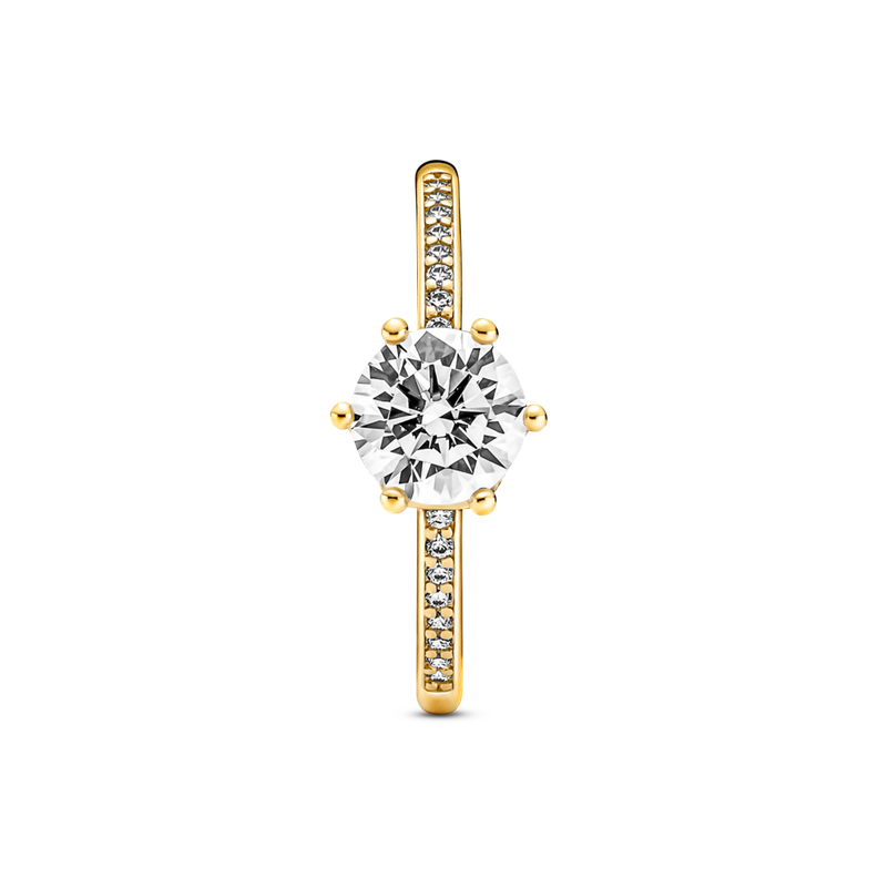 Anillo en Shine Corona Brillante Circonia Cúbica Clara-1