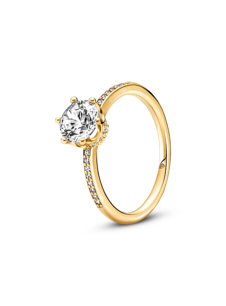 Anillo en Shine Corona Brillante Circonia Cúbica Clara-2
