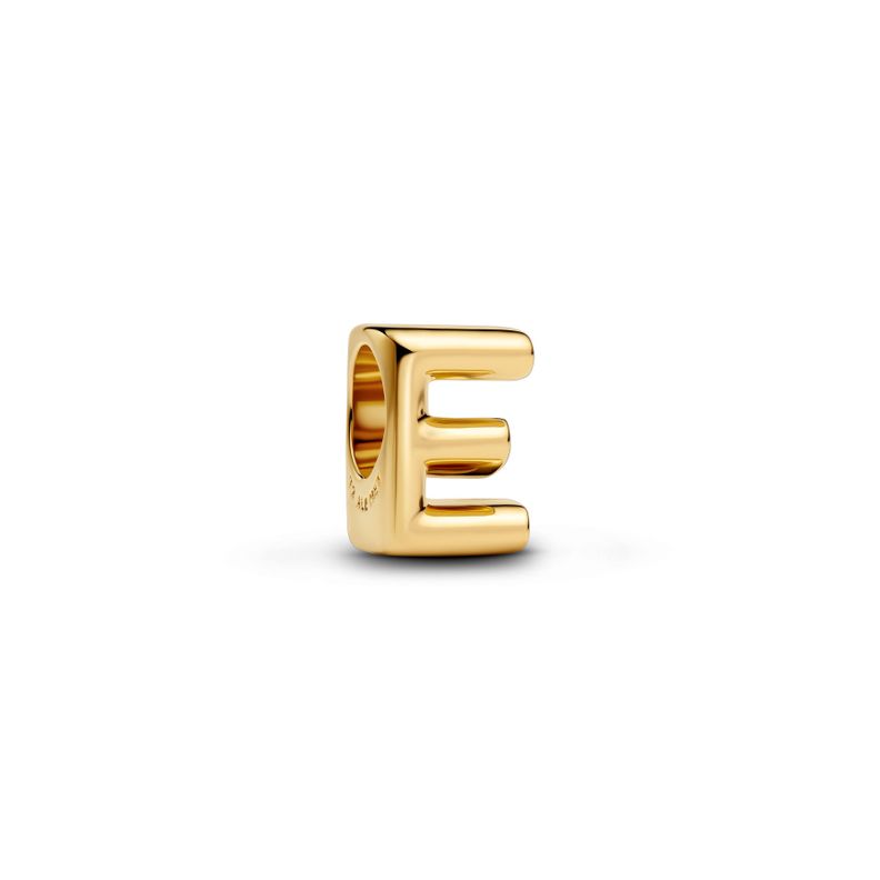 Charm Alfabeto Letra E Dorado
