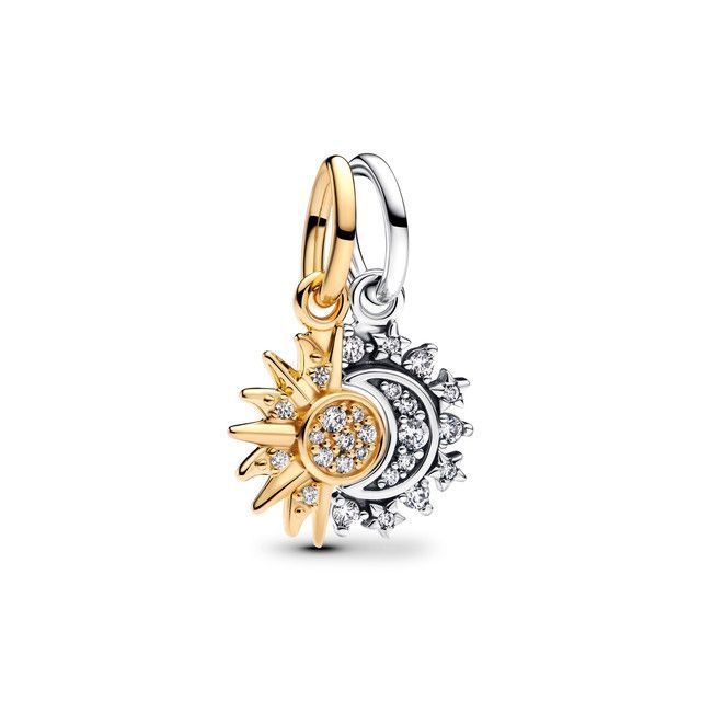 Charm Colgante Divisible Sol y Luna-0