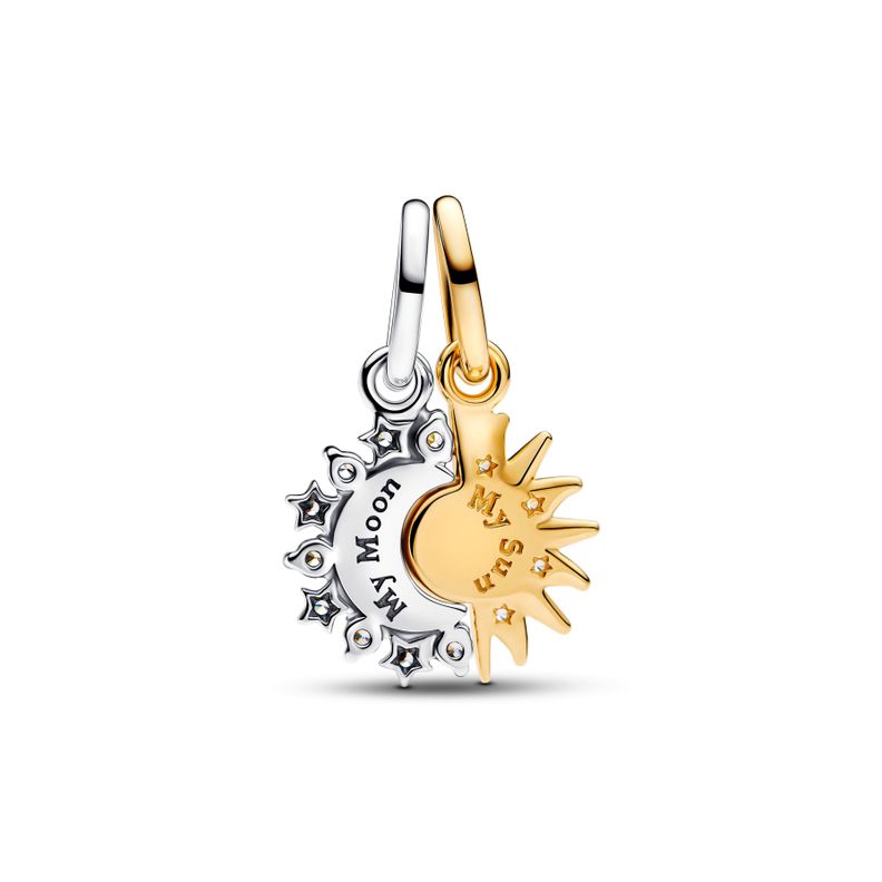Charm Colgante Divisible Sol y Luna-1