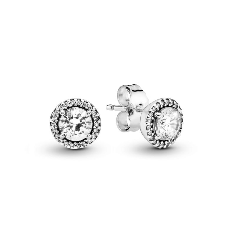 Aretes de Botón Elegancia Clásica-0