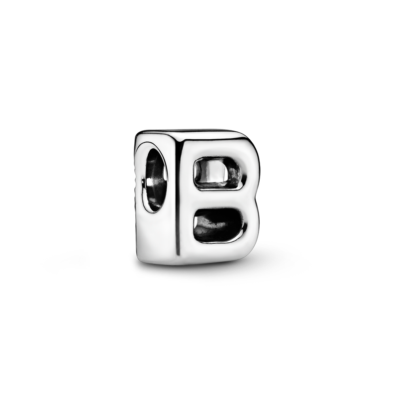 Charm en Plata Letra B -0