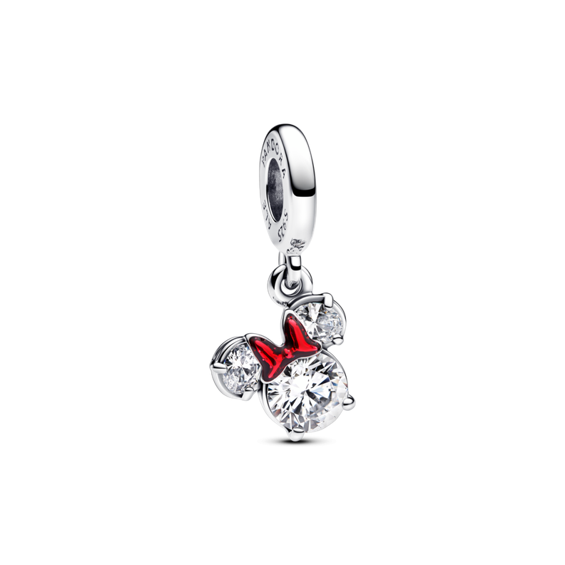 Charm Colgante Silueta de Minnie Mouse de Disney Plata