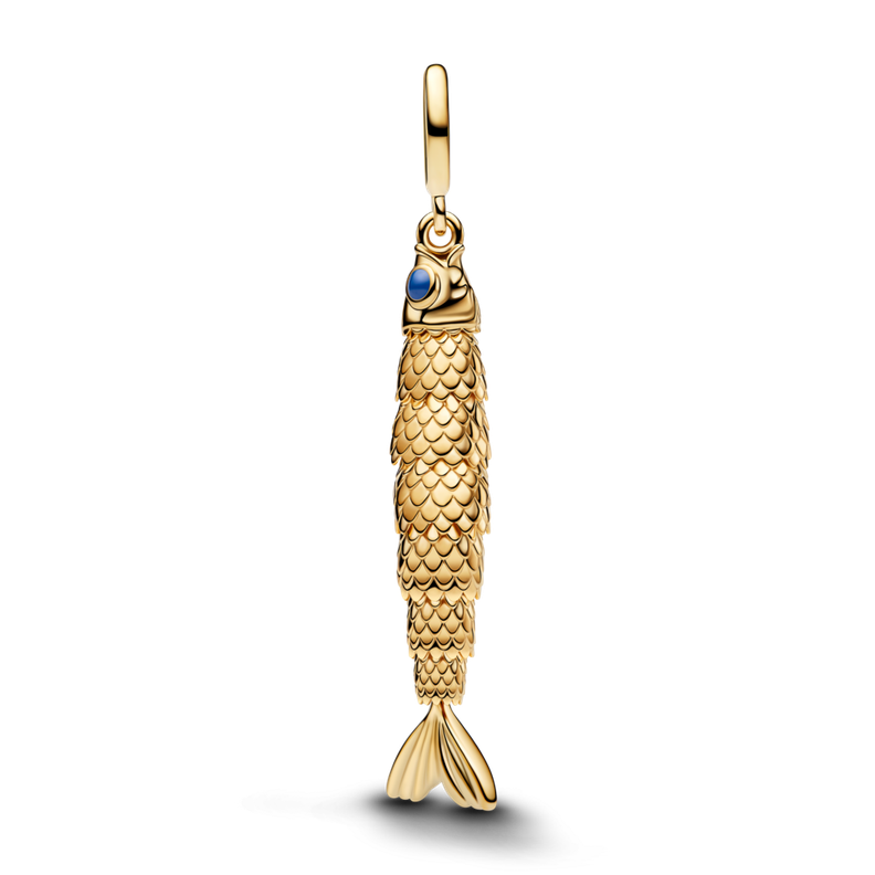 Charm Colgante Pez Articulado Azul