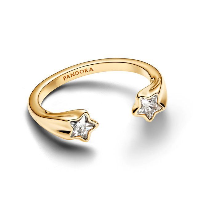Anillo Abierto Estrellas Fugaces-0