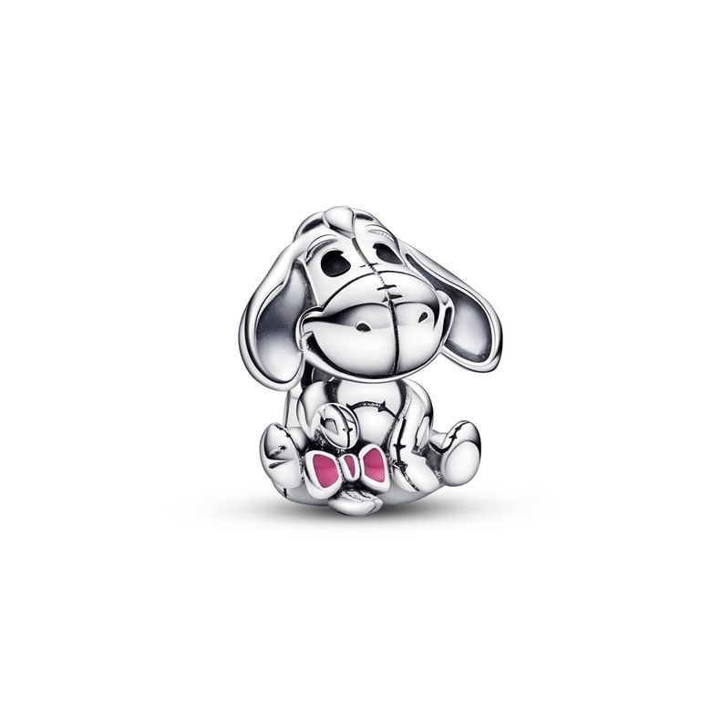 Charm Plata Disney Winnie the Pooh Rojo y Negro